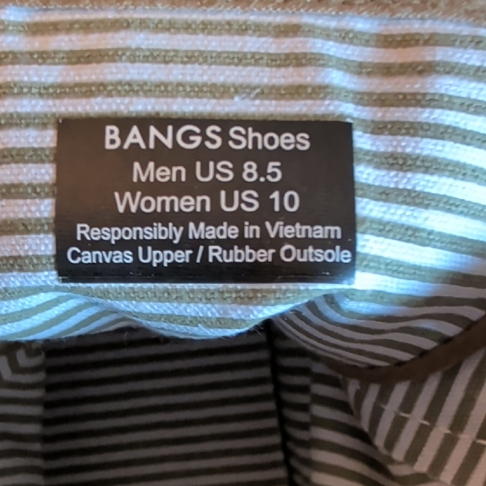 BANGS Embroidered High-Top Sneakers in Tan - Picture 7 of 8